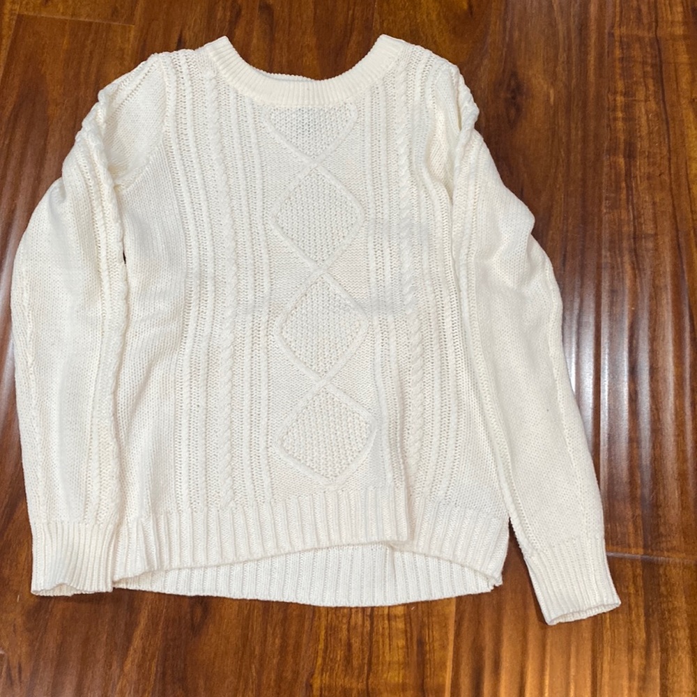 cute little cream sweater
